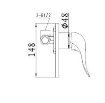 אינטרפוץ 3 דרך ניקל מבריק 2309-1 – תמונה 3