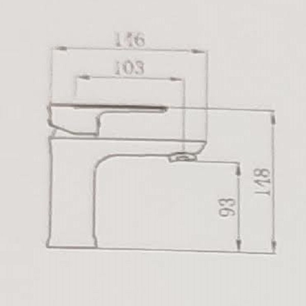 ברז פרח קצר זהב מט 3701YB – תמונה 3