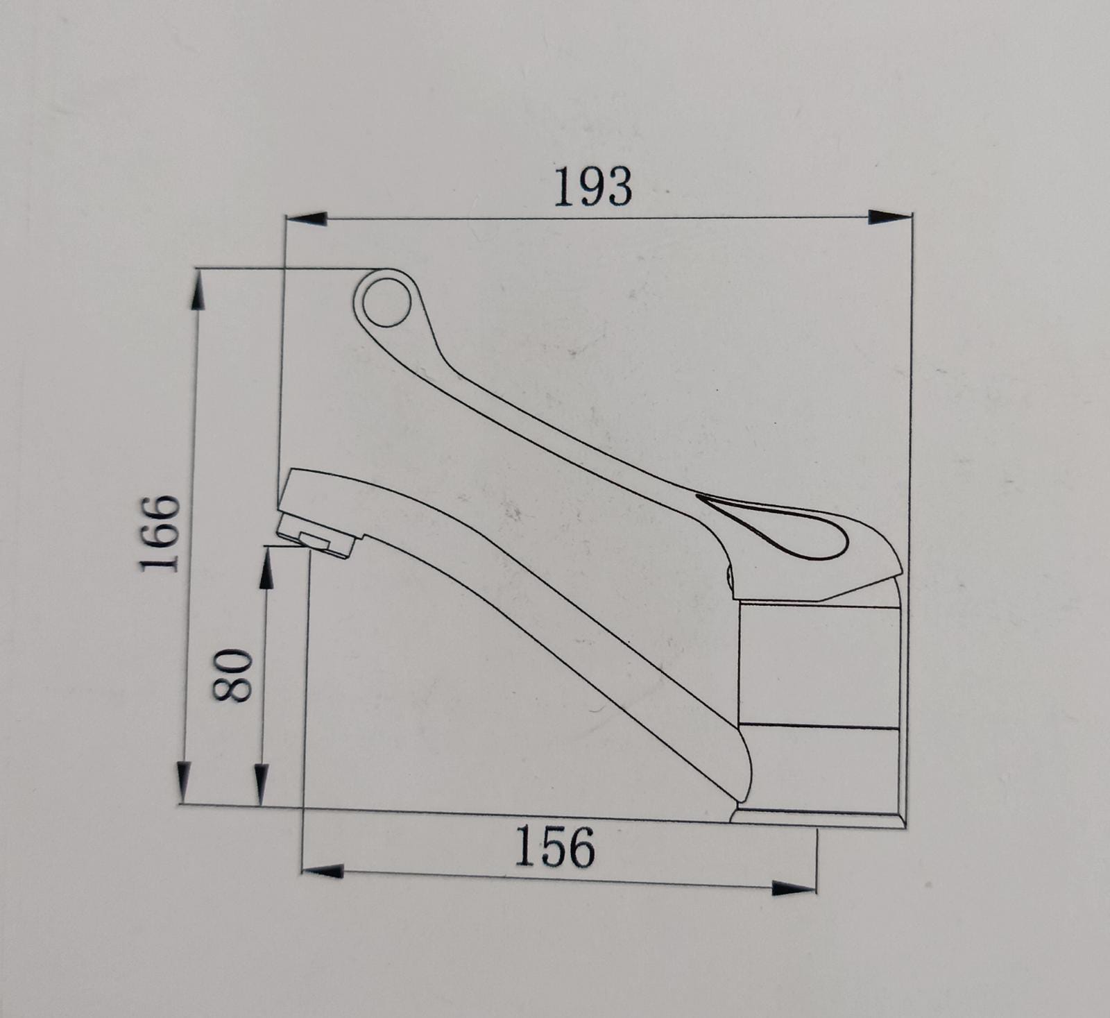 ברז פרח קצר מסתובב ידית מרפק בניקל 2705S