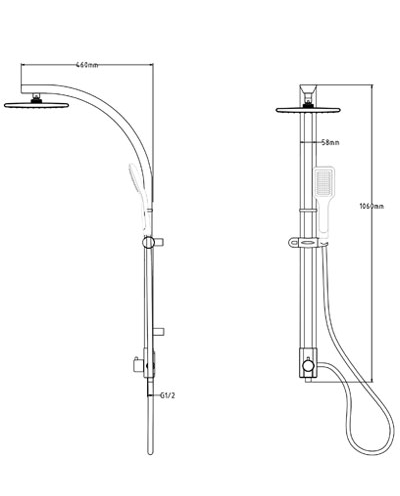 מוט פינוק ETERNITY ניקל – תמונה 3