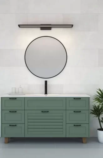 ארון אמבטיה עומד ירוק