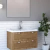 ארון אמבטיה עץ