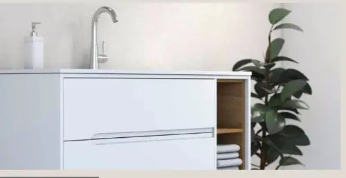 ארון אמבטיה תלוי לבן