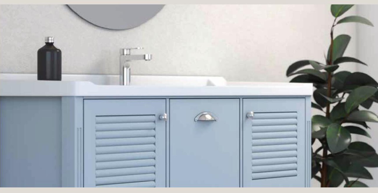 ארון אמבטיה מונח תכלת