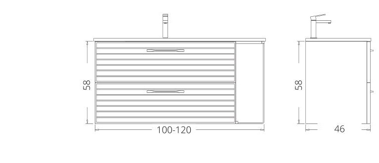 ארון אמבטיה תלוי
