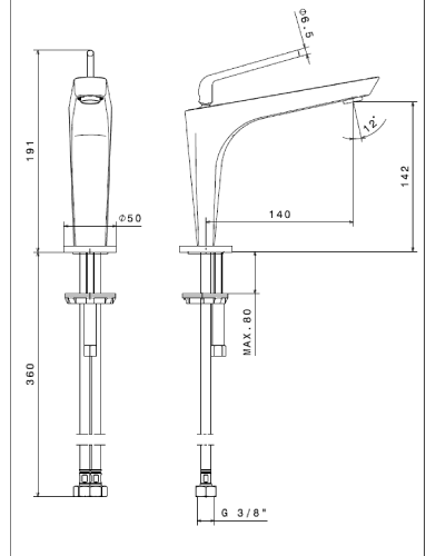 ברז דוקאטי זהב מט