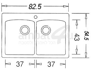 כיור מטבח כפול