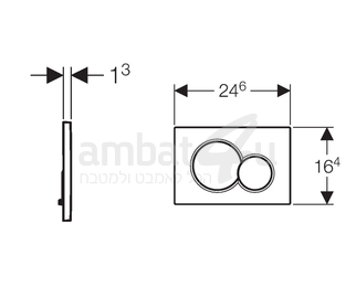 לחצני הפעלה סיגמה לניאגרה סמויה 01 GEBERIT – תמונה 4