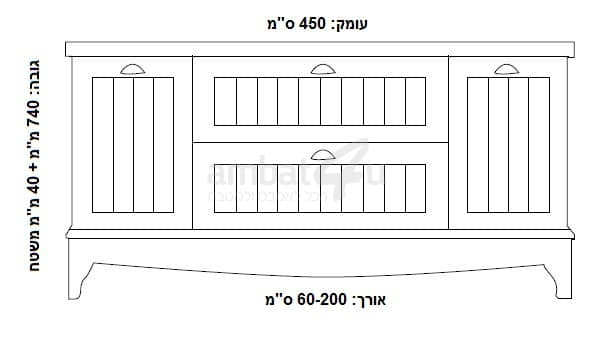 ארון אמבטיה מונח