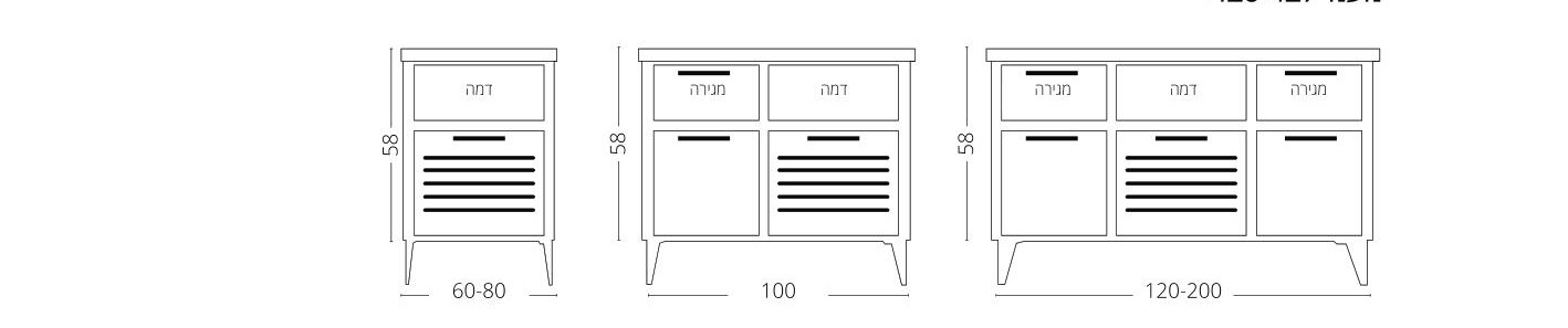 ארון אמבטיה מונח בוצר