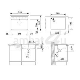 כיור מטבח יחיד גדול דלאגו DALAGO 6