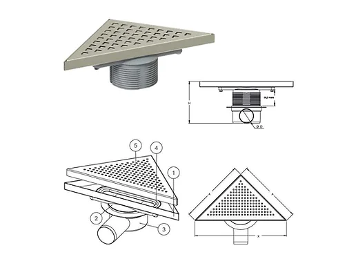 תעלת ניקוז TRIANGLE LEGAL CLASSIC – תמונה 3