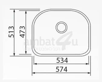 כיור מטבח מנירוסטה