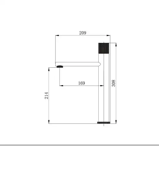 ברז פרח גבוה פיה קבועה ניקל