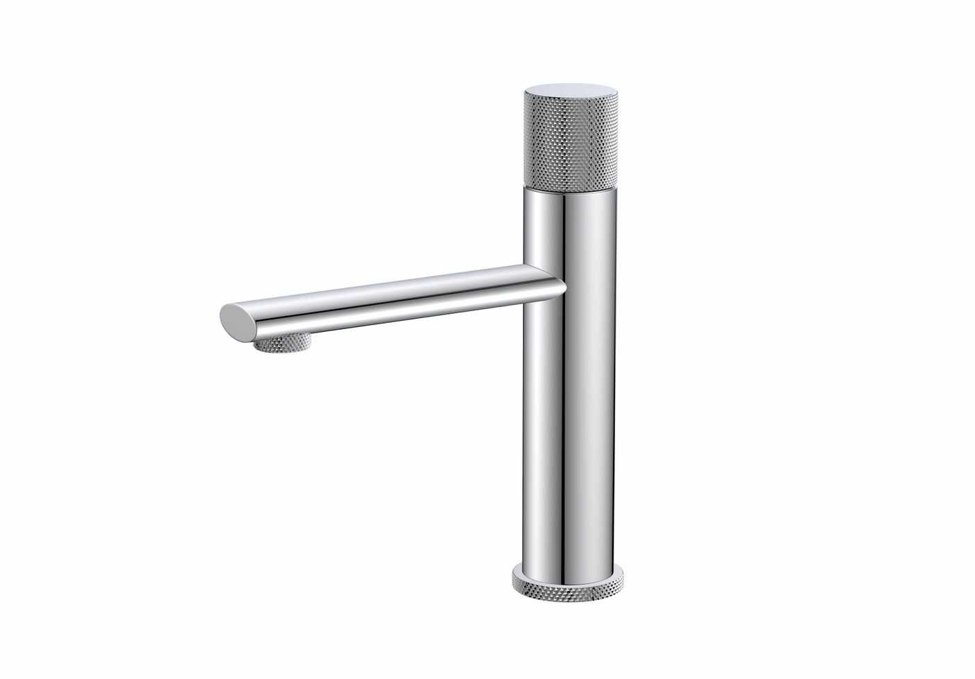 ברז פרח קצר קבוע ניקל מבריק