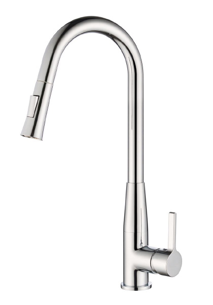 ברז מטבח נישלף גבוה ניקל