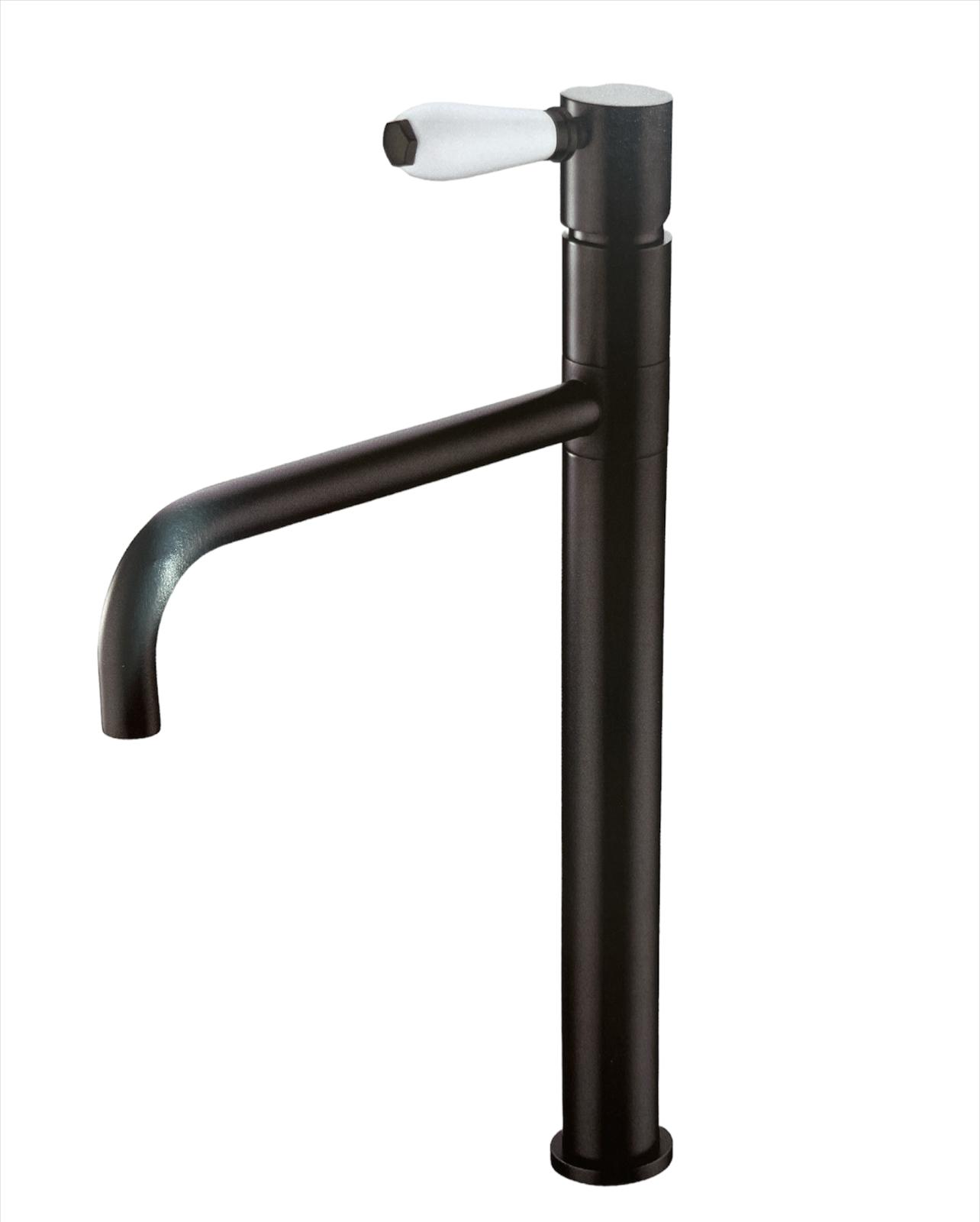 ברז גבוה שחור מט