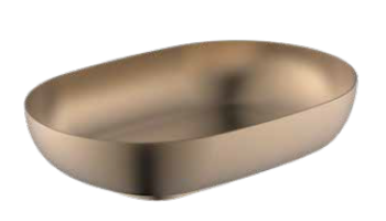 כיור נירוסטה אובלי 38/56 רוז גולד