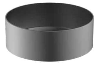 כיור נירוסטה עגול 36 גרפיט