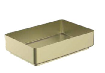 כיור נירוסטה מלבני 34/52 זהב מט