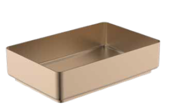 כיור נירוסטה מלבני 34/52 רוז גולד