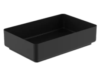 כיור נירוסטה מלבני 34/52 שחור מט