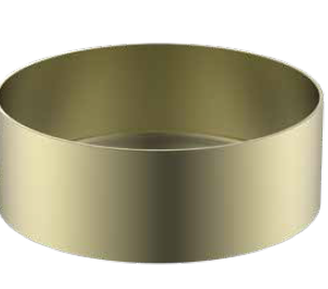 כיור נירוסטה עגול 40 זהב מט