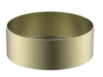 כיור נירוסטה עגול 40 זהב מט