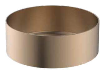 כיור נירוסטה עגול 36 רוז גולד