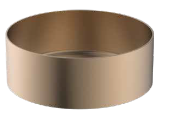 כיור נירוסטה עגול 40 רוז גולד