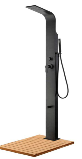 מערכת רחצה לגינה שחור מט 5016